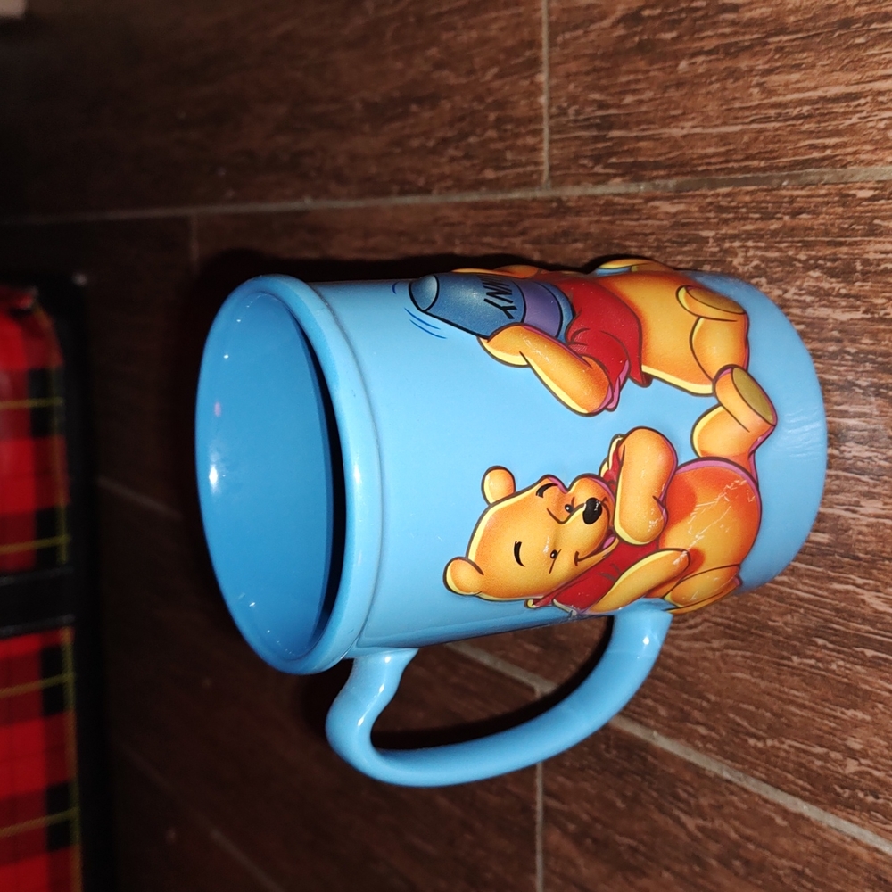Disney Winnie The Pooh Bear 3D Ceramic Tea Cup Blue